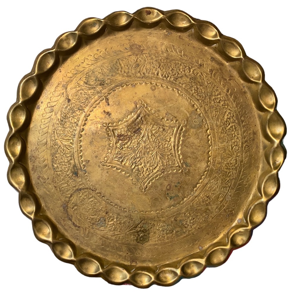 Vintage Large Brass Tray